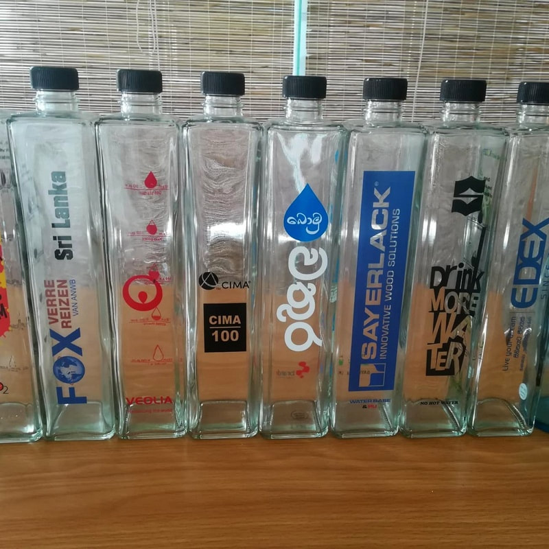 Flint Glass Water Bottles
